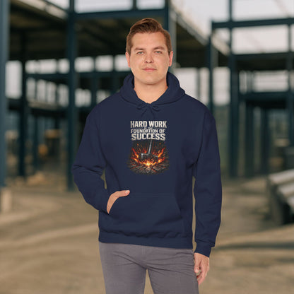 'Hard work is the Foundation of Success' Men's Hoodie, Motivational Sweater