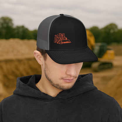 Equipment Operator Skeleton hat, Skid-Steer Driver embroidered cap