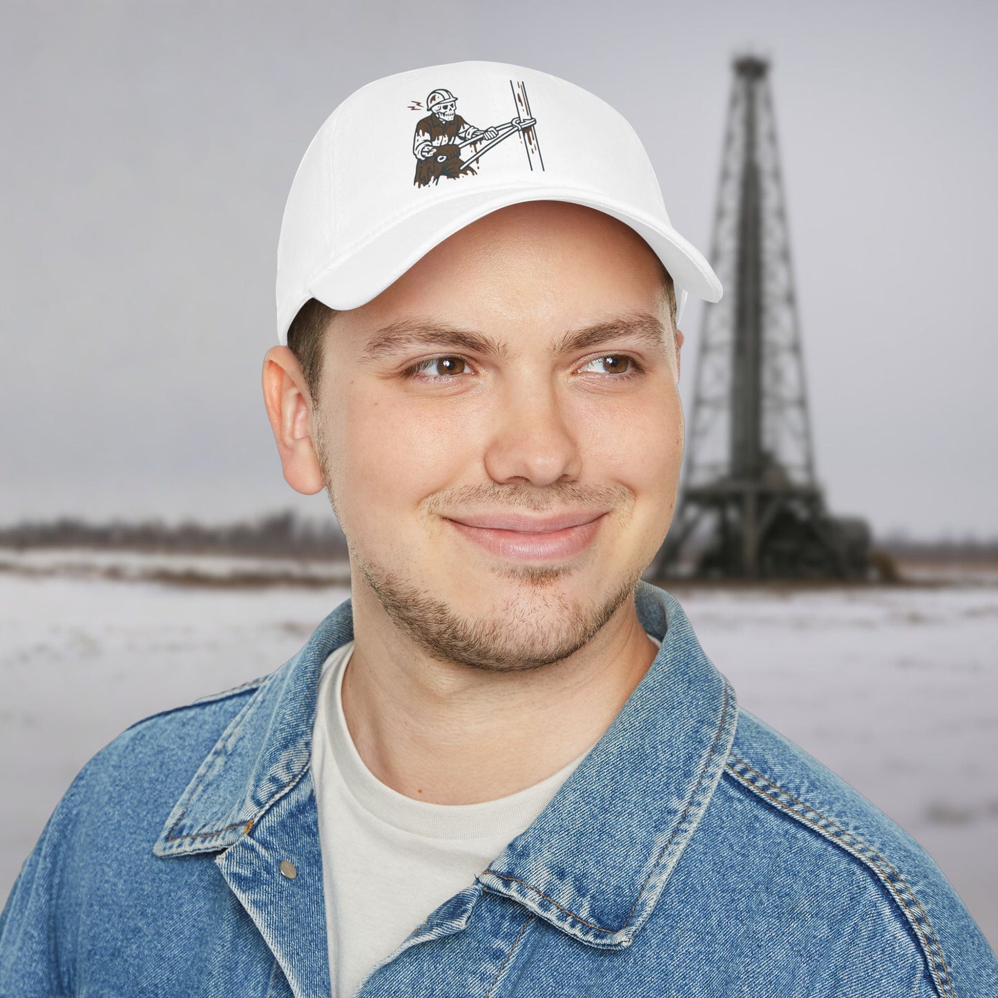 Floorhand Rig Floor Skeleton Work hat, Roughneck cap