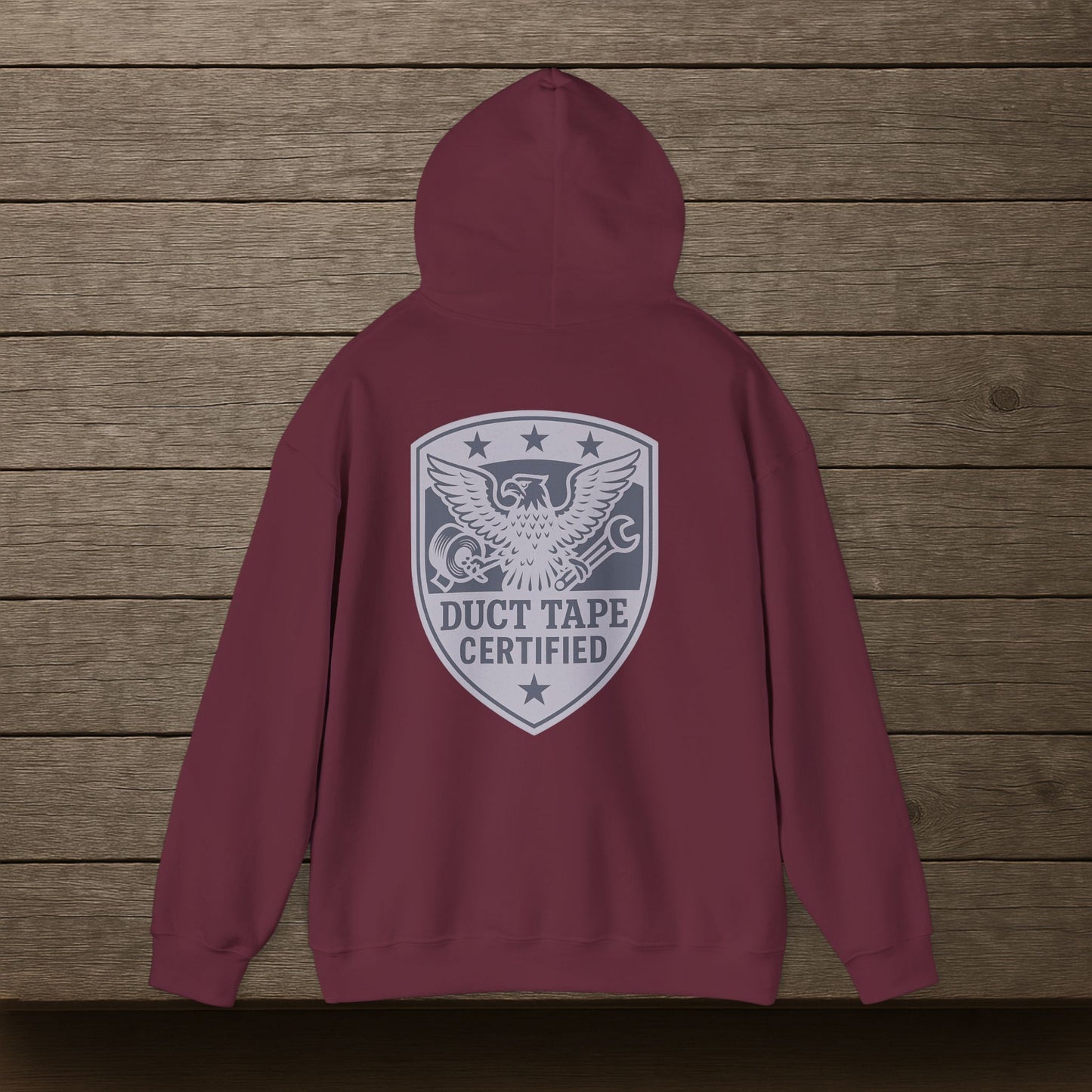 'Duct Tape Certified' Hoodie, Motivational Sweater