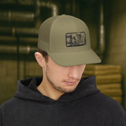 Plumber Solvent Work Hat, Plumbing Skeleton Trade Cap