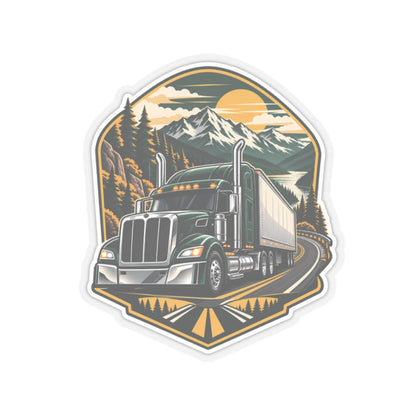 Mountain Haul Semi Sticker, Truck Driver Sticker