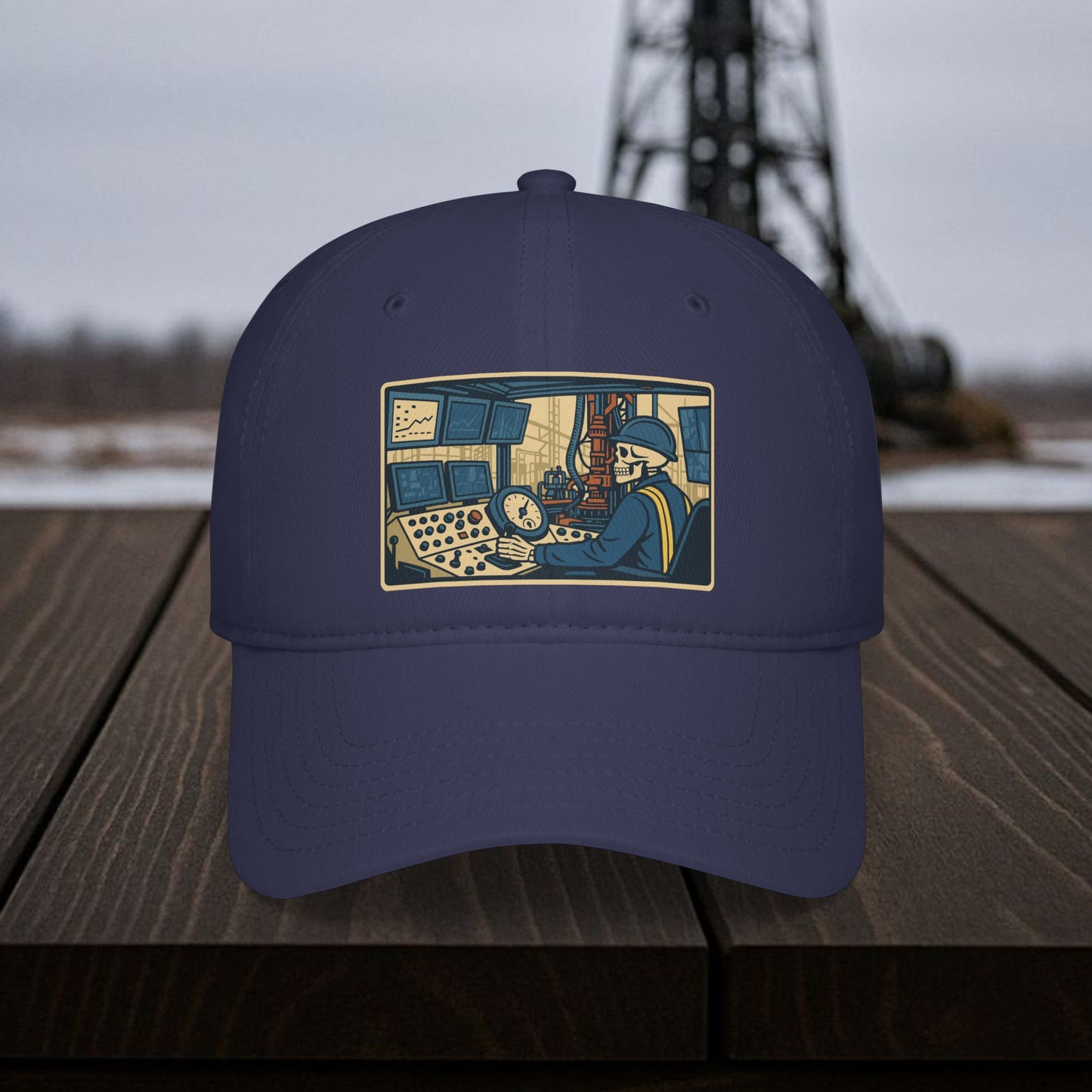 Driller Gauge Panel hat, Driller Skeleton cap