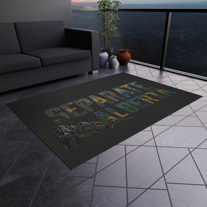 "Separate Alberta" Outdoor Rug, ToughNeck outdoor patio rug