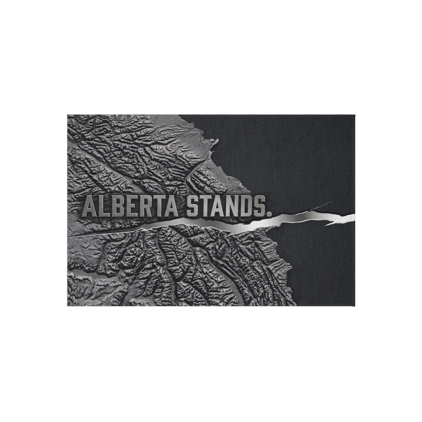 "Alberta Stands" Outdoor Rug, ToughNeck Topographic Patio Rug
