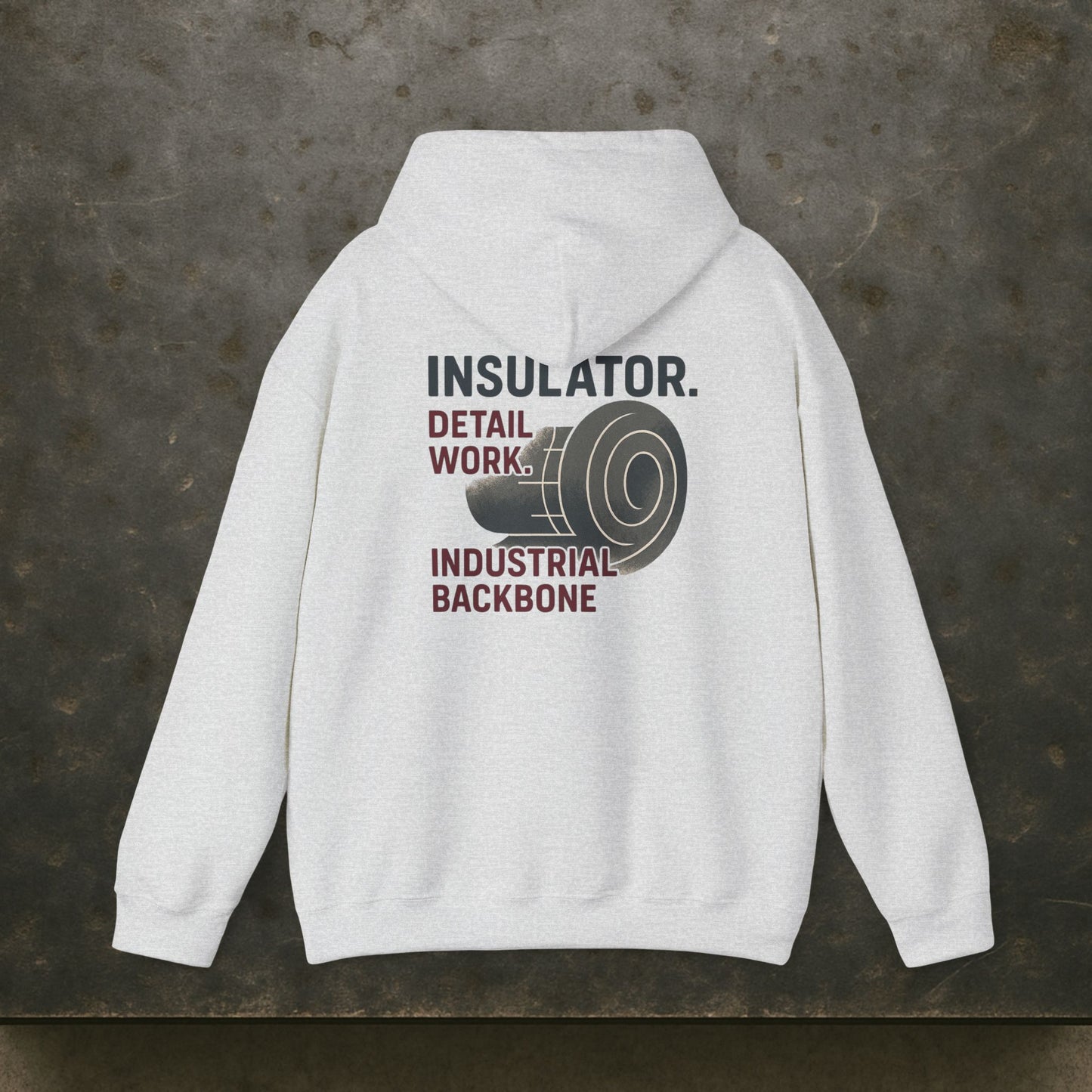 “Insulator Detail Work Industrial Backbone” Hoodie, Insulator Sweater