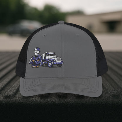 Equipment Operator Skeleton hat, Equipment Operator embroidered cap