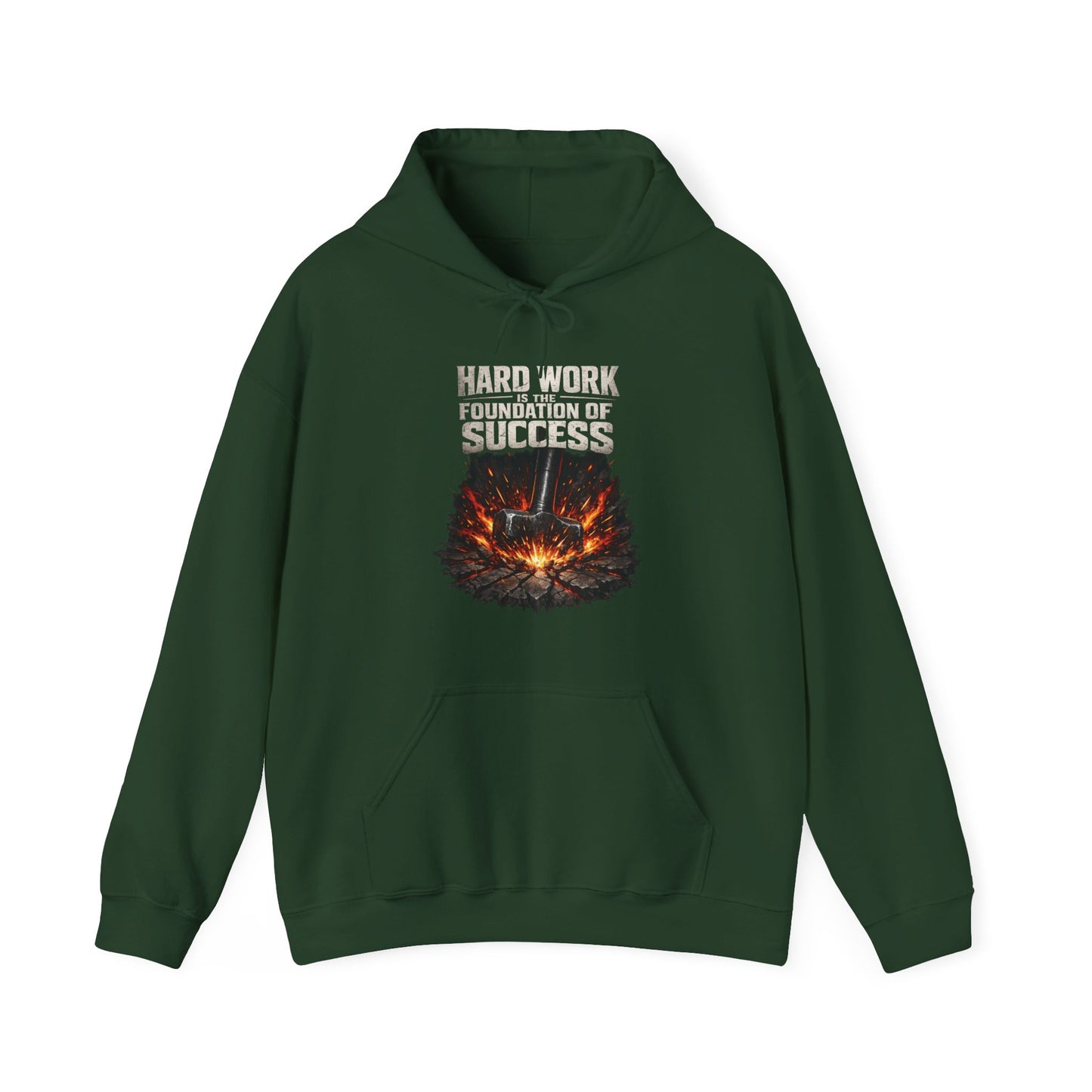 'Hard work is the Foundation of Success' Men's Hoodie, Motivational Sweater