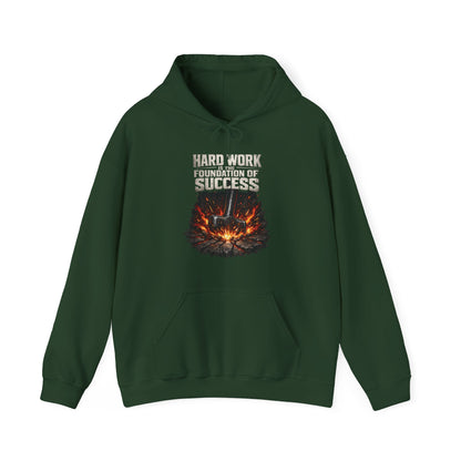 'Hard work is the Foundation of Success' Men's Hoodie, Motivational Sweater