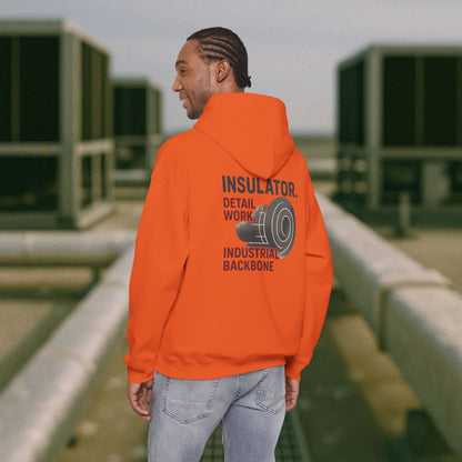 “Insulator Detail Work Industrial Backbone” Hoodie, Insulator Sweater
