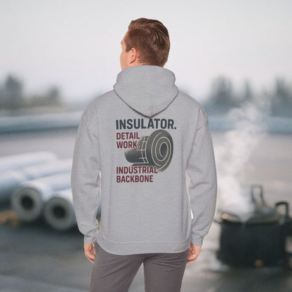 “Insulator Detail Work Industrial Backbone” Hoodie, Insulator Sweater
