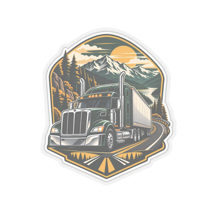 Mountain Haul Semi Sticker, Truck Driver Sticker