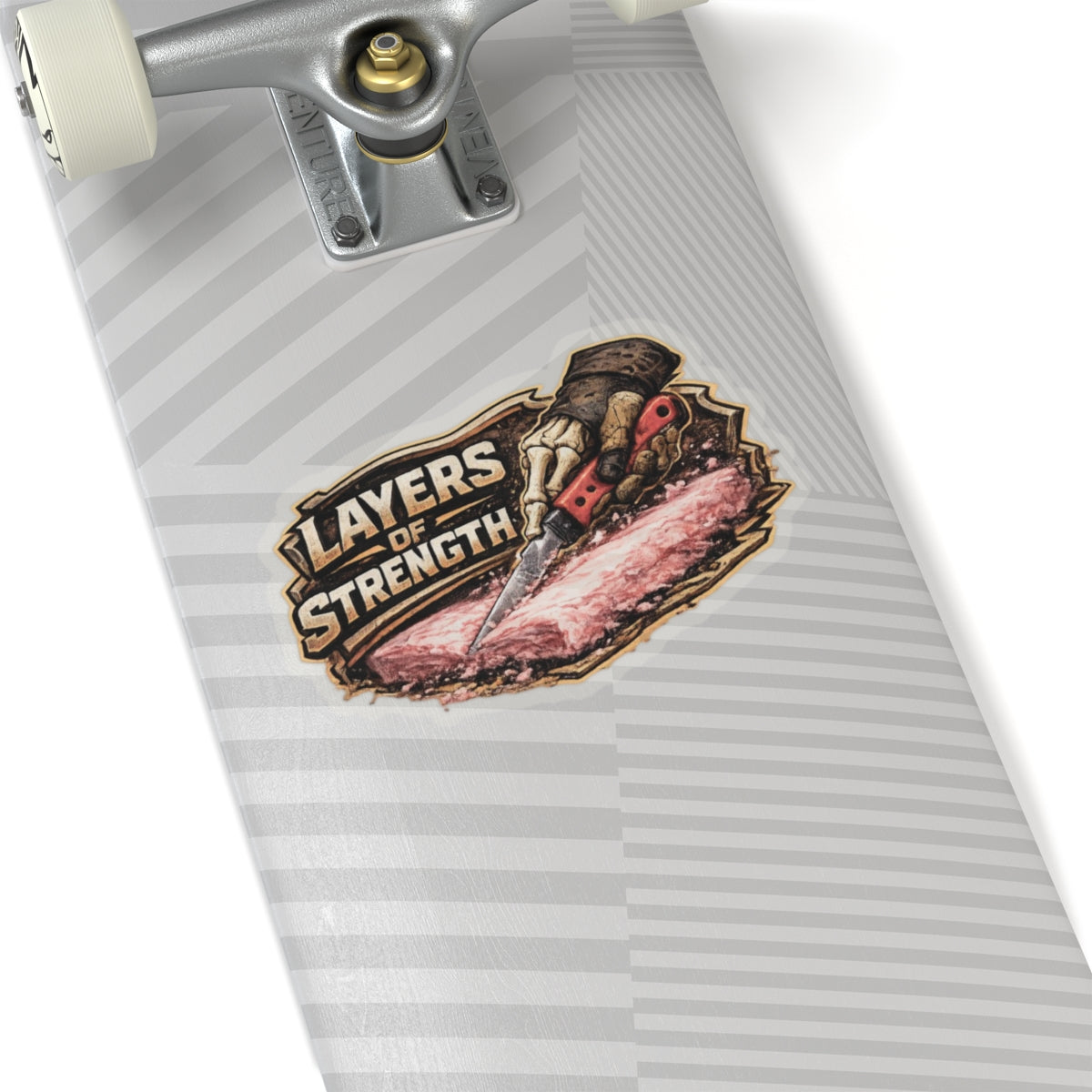 Insulator Skeleton Hand Sticker, Insulator Knife Hardhat Stickers