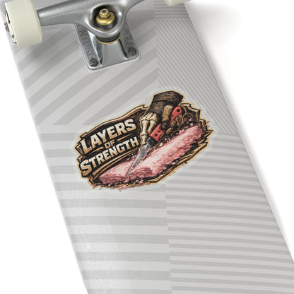 Insulator Skeleton Hand Sticker, Insulator Knife Hardhat Stickers