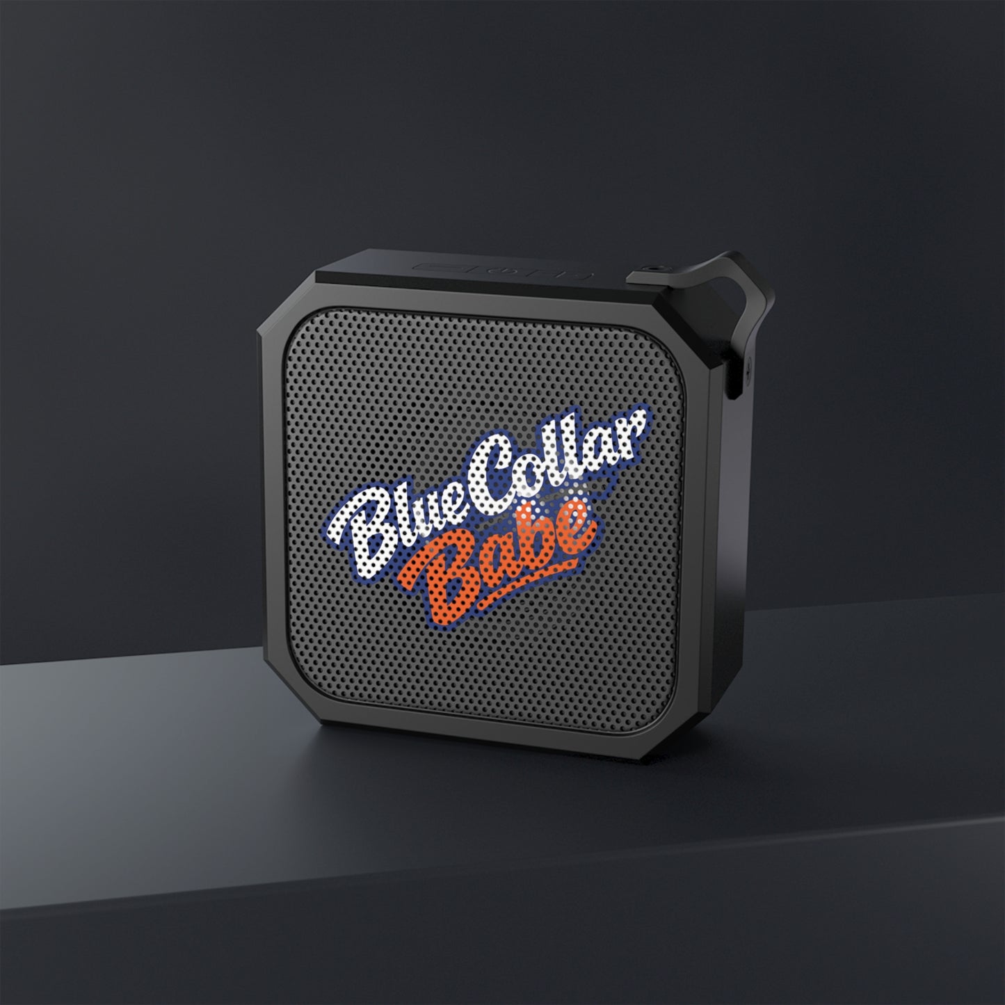 "Blue collar Babe" Portable Waterproof Speaker, Toughneck Outdoor Bluetooth Women In Trades Speaker