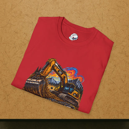 Equipment Operator Excavator T-Shirt, Heavy Equipment Operator Work Shirt