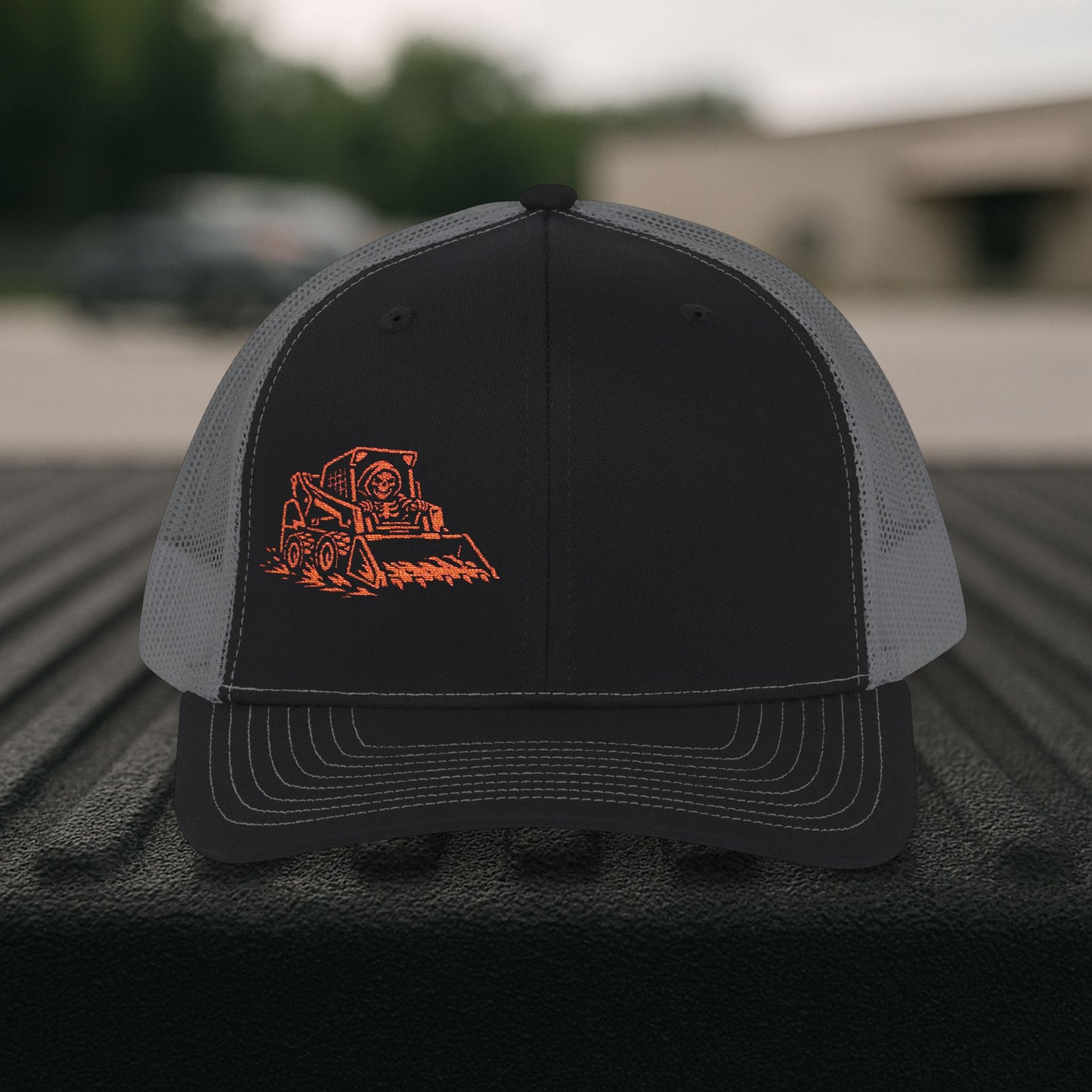 Equipment Operator Skeleton hat, Skid-Steer Driver embroidered cap