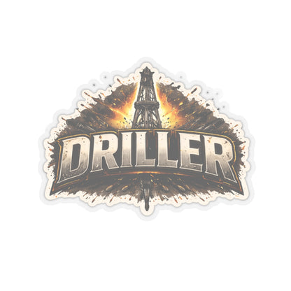 Driller Sticker, Drilling Rig Hardhat Stickers