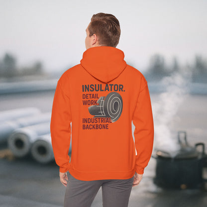 “Insulator Detail Work Industrial Backbone” Hoodie, Insulator Sweater