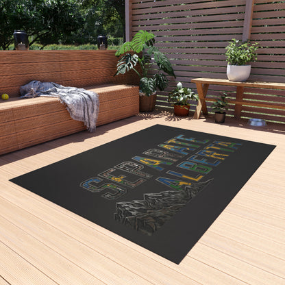 "Separate Alberta" Outdoor Rug, ToughNeck outdoor patio rug