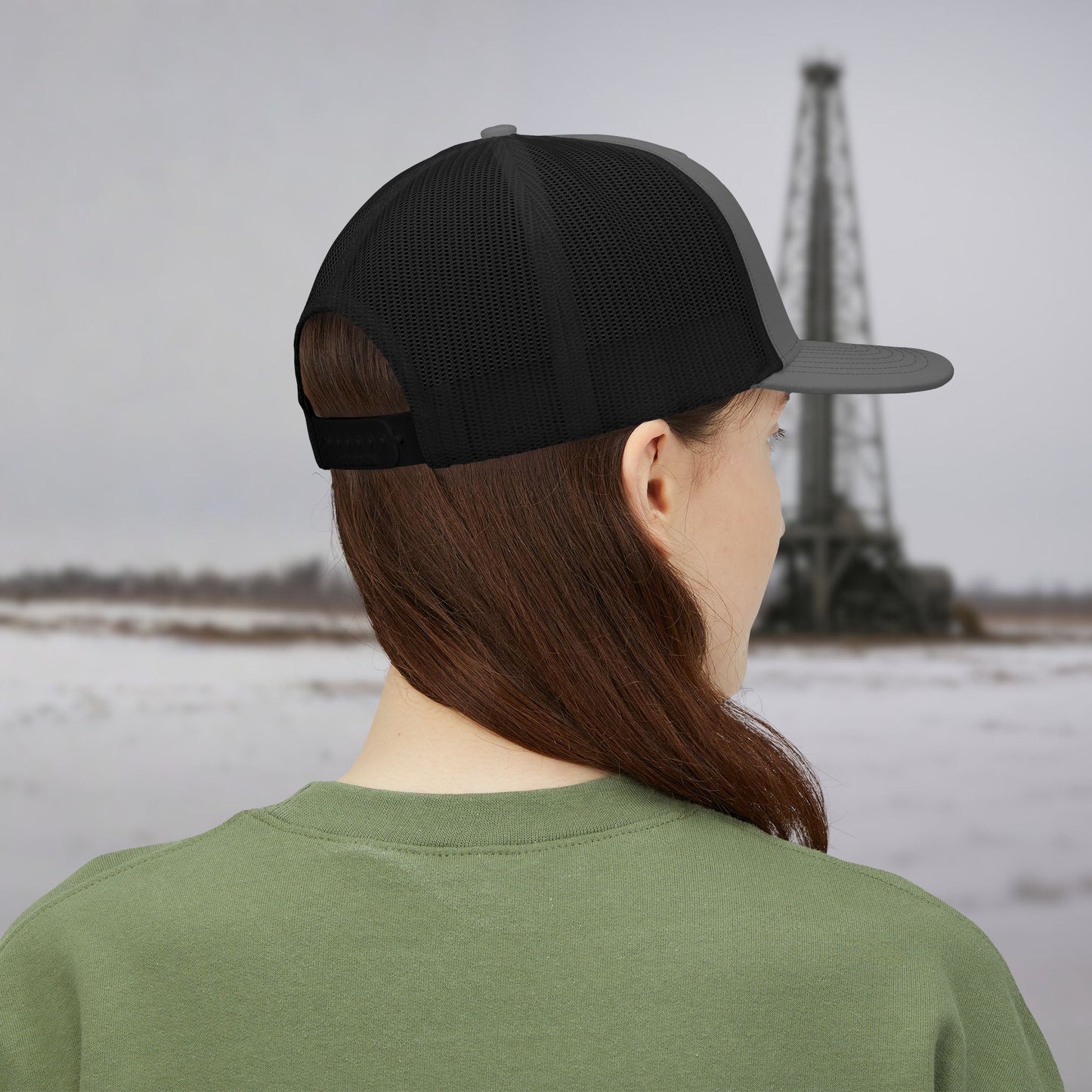 Oilfield Skeleton Workwear hat, Oilfield cap