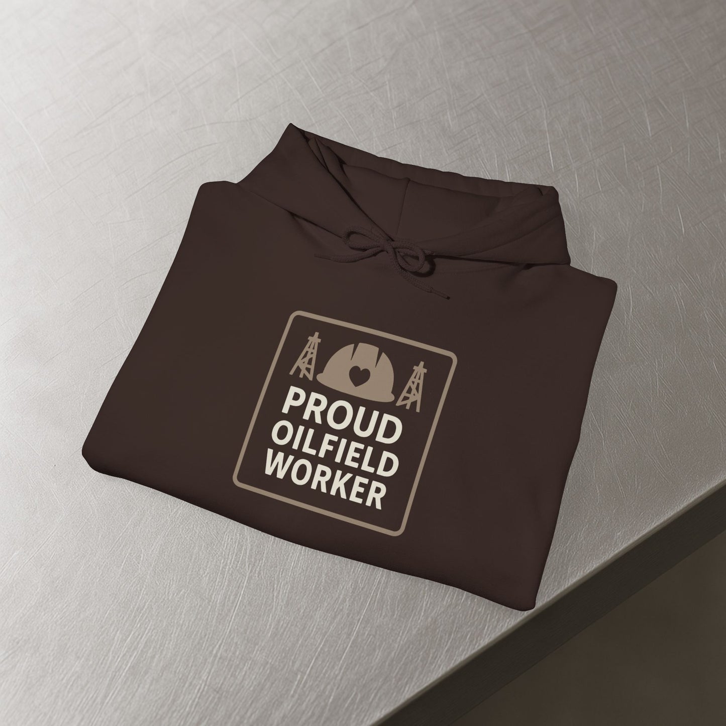 'Proud Oilfield Worker' Hoodie, Motivational Sweater