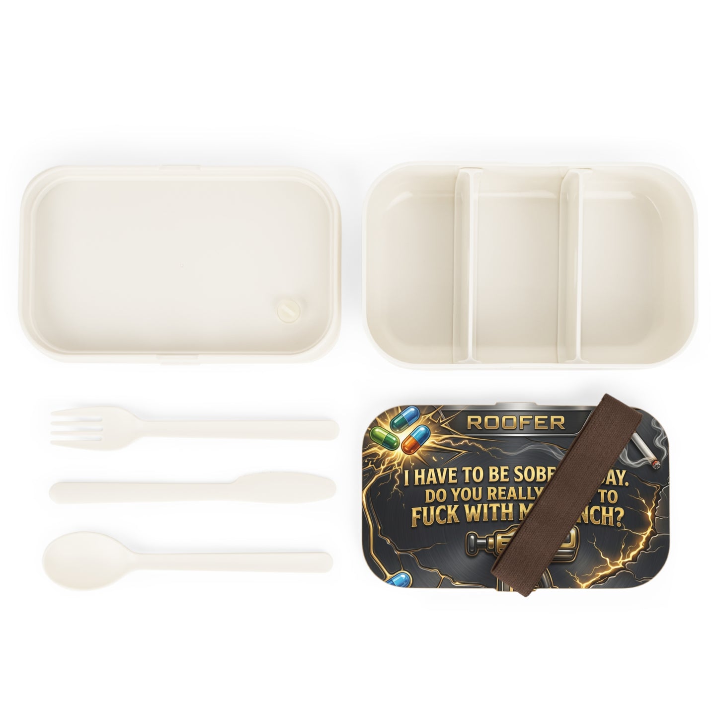 'Don't Mess With My Lunch' Lunch Box, Roofer Funny Food Storage