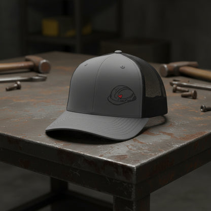 Hard Hat Heart Hat, Blue Collar Pride Hat