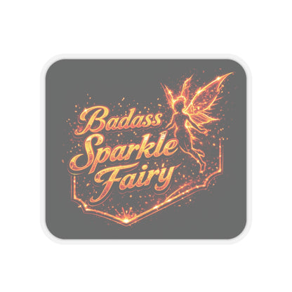 Badass Sparkle Fairy Sticker, Welder Hardhat Stickers