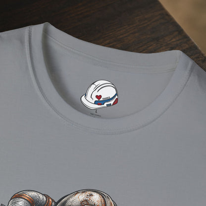 Proud Insulator Hardhat Skull and Wrapped Pipe T-Shirt