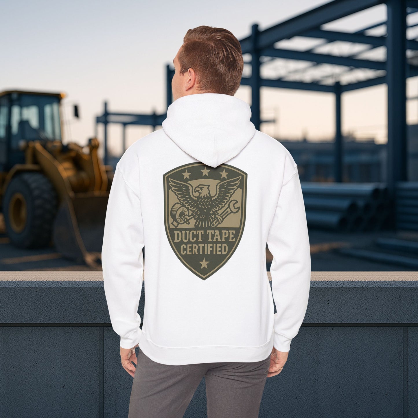 'Duct Tape Certified' Hoodie, Motivational Sweater