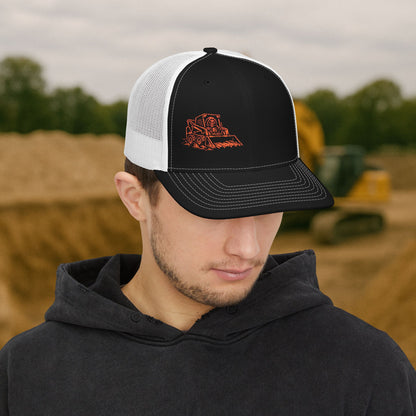 Equipment Operator Skeleton hat, Skid-Steer Driver embroidered cap