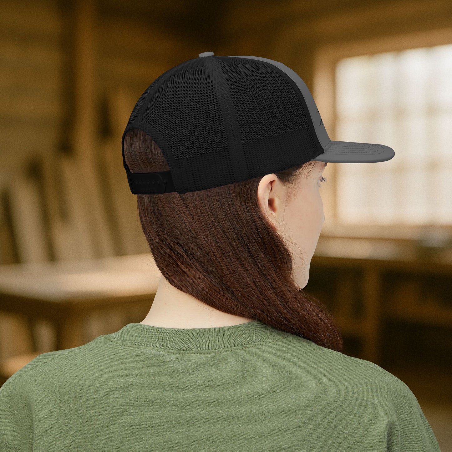 Skeletal Roofer Shingle Work Hat, Roofing Cap