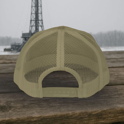 Embroidered Skeleton Derrickhand hat, Derrickhand cap