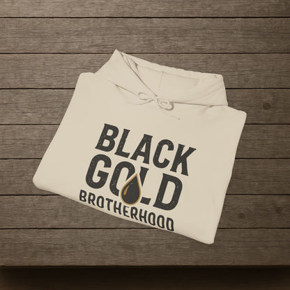 'Black Gold Brotherhood' Hoodie, Motivational Sweater