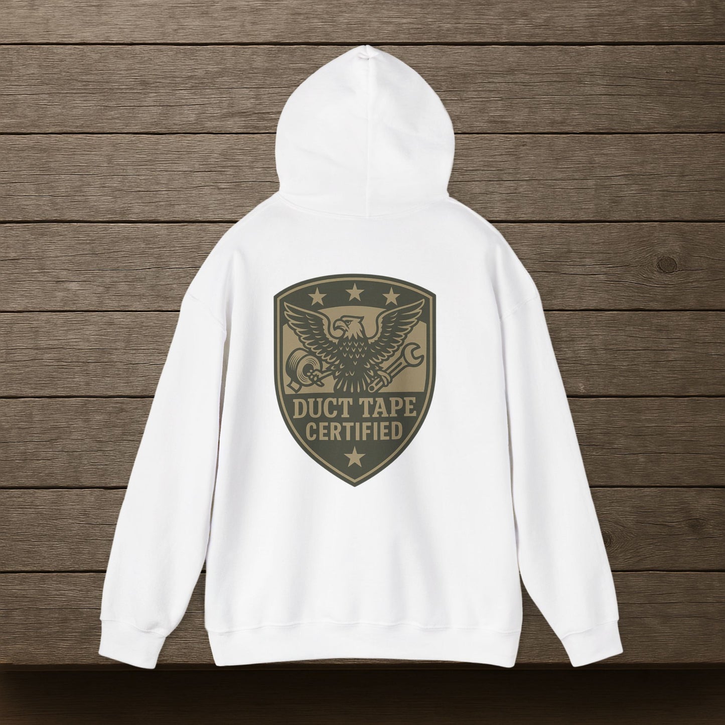 'Duct Tape Certified' Hoodie, Motivational Sweater