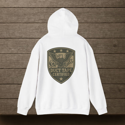 'Duct Tape Certified' Hoodie, Motivational Sweater