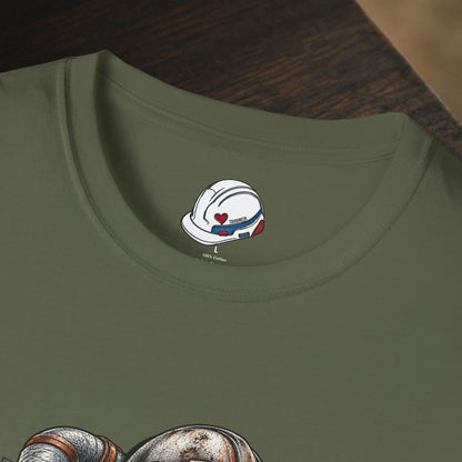 Proud Insulator Hardhat Skull and Wrapped Pipe T-Shirt