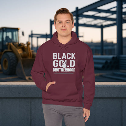 'Black Gold Brotherhood' Hoodie, Motivational Sweater