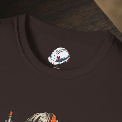 Everyone Is Below Me. I'm A Scaffolder Skeleton Mascot Men's T-Shirt