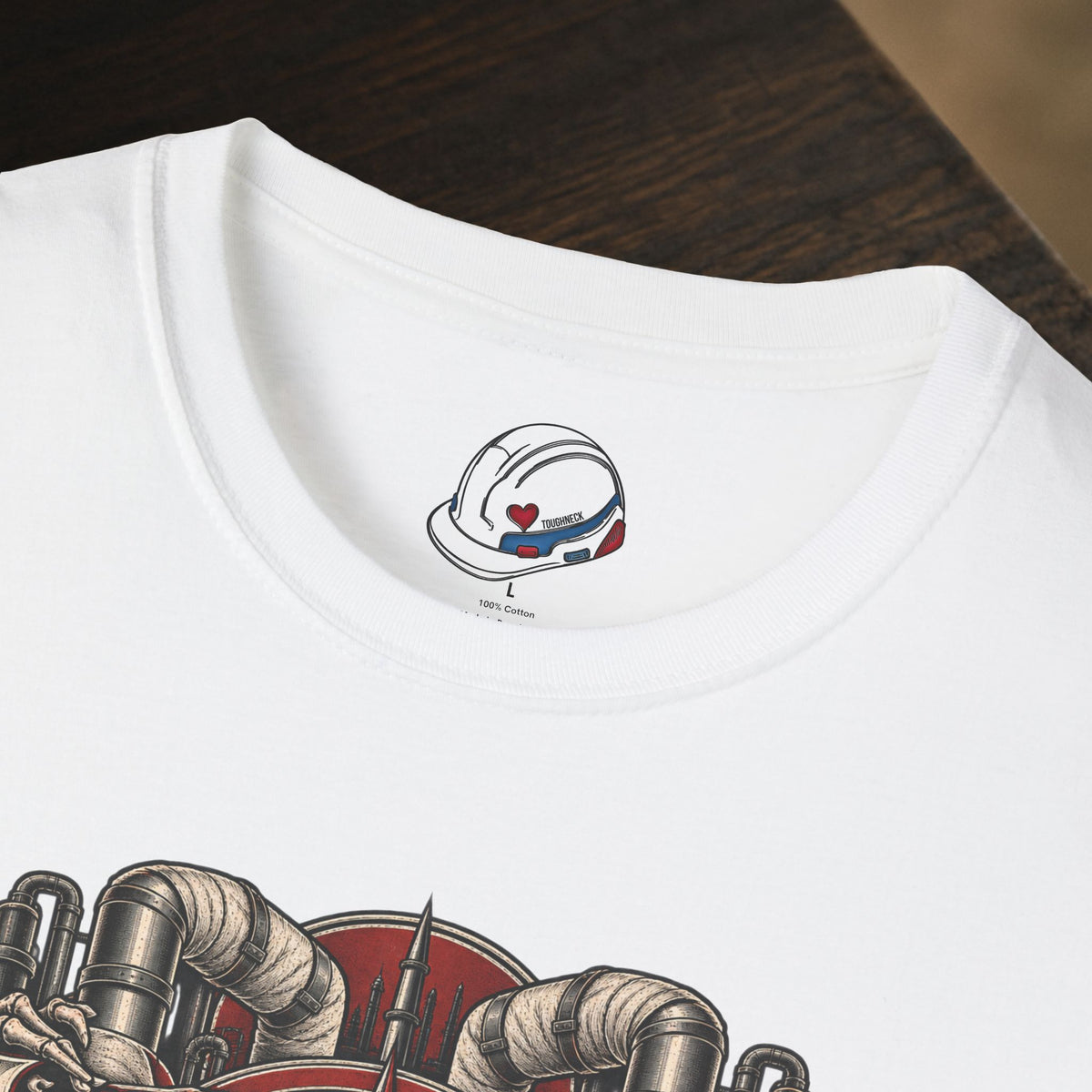 Industrial Insulator Skeletal Hands and Wrapped Pipe T-Shirt