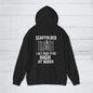 'Scaffolder: I Get Paid to Be High at Work' Hoodie, Funny Motivational Sweater