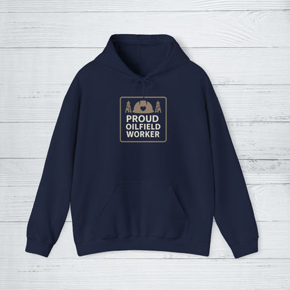 'Proud Oilfield Worker' Hoodie, Motivational Sweater