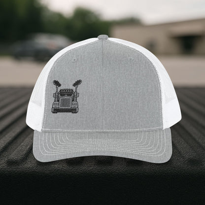 Truck Driver Smoke Hat, Embroidered Trucker Semi Cap