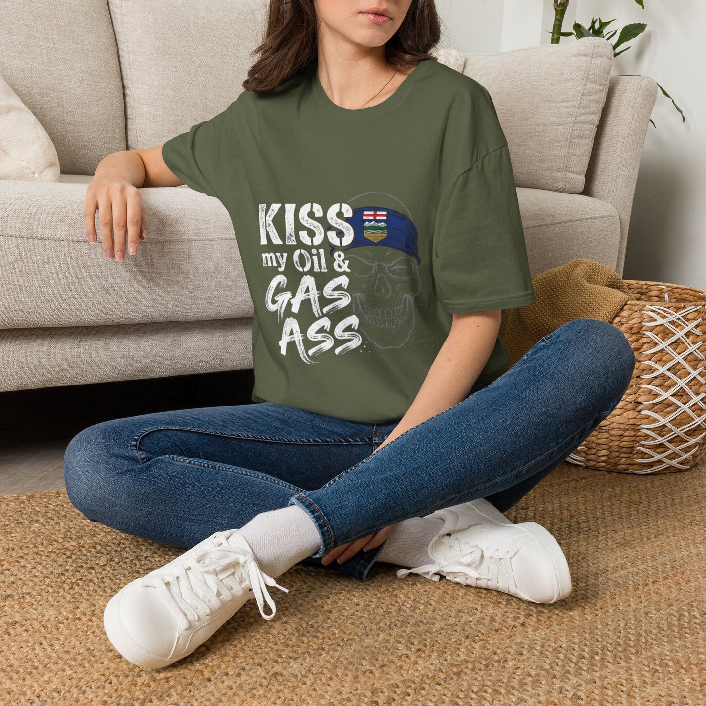 “Kiss My Oil & Gas Ass” Sweater, Oil & Gas Funny T-shirt