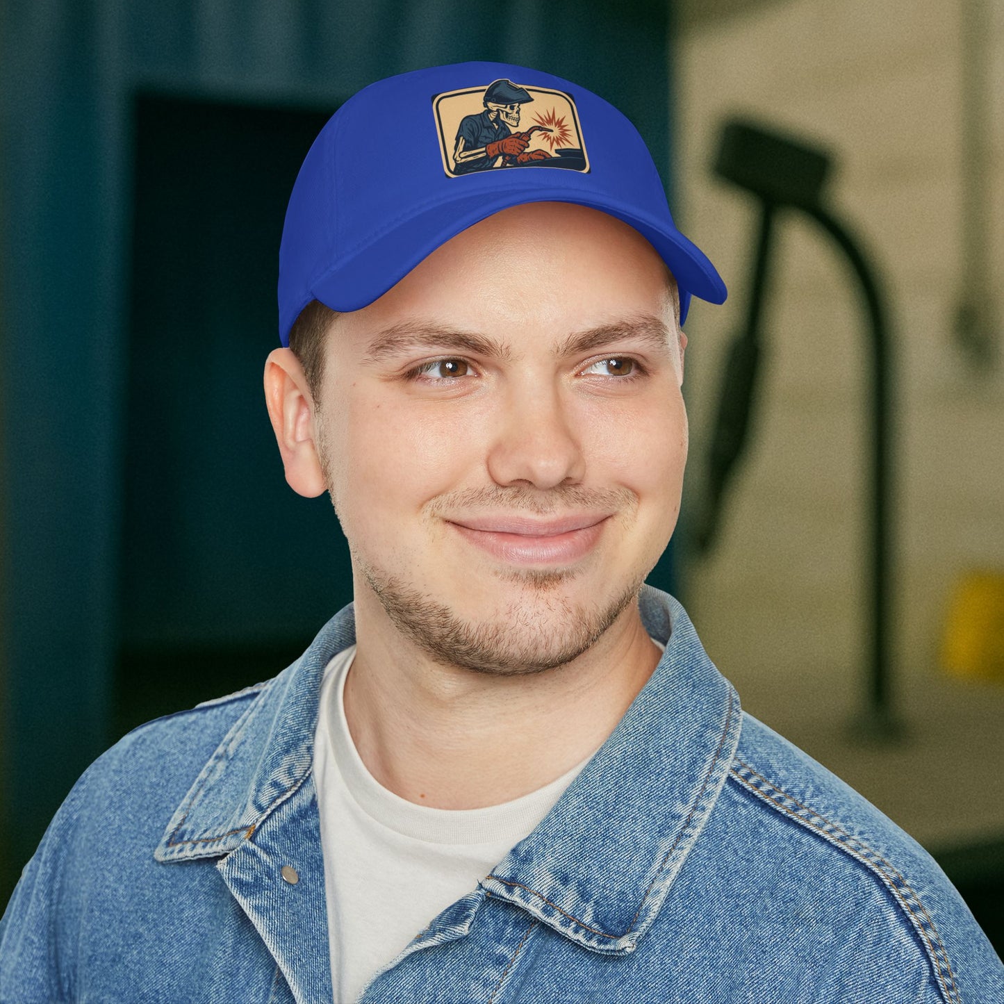 Skeleton Welder Torch Work Hat, Welding Trade Cap