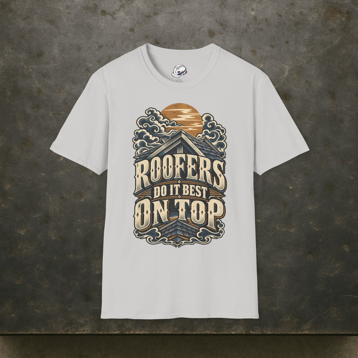 Roofers Do It Best On Top Japanese Woodblock Men's T-Shirt