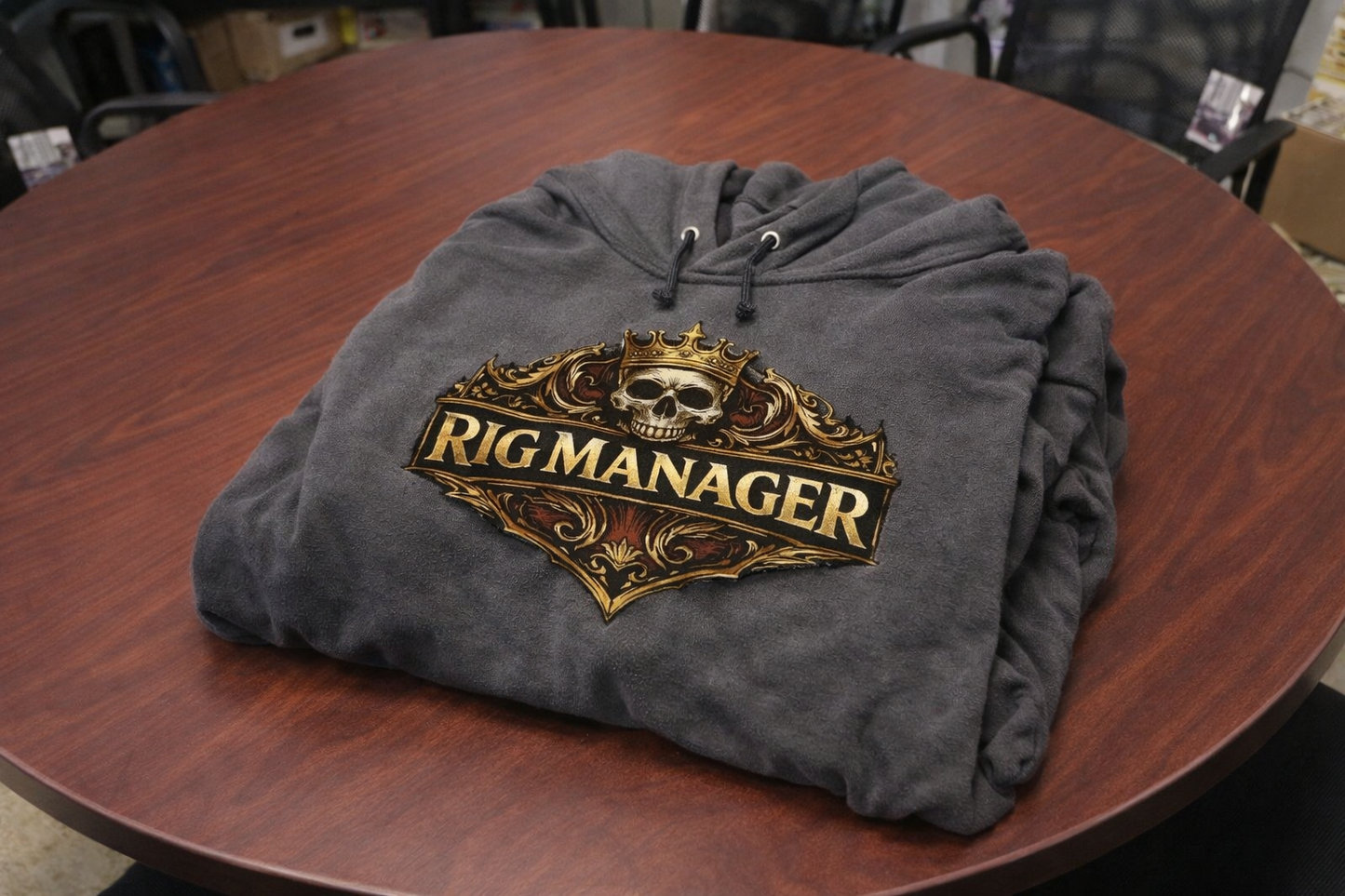 Rig Manager Sweater, Rig Managing Hoodie