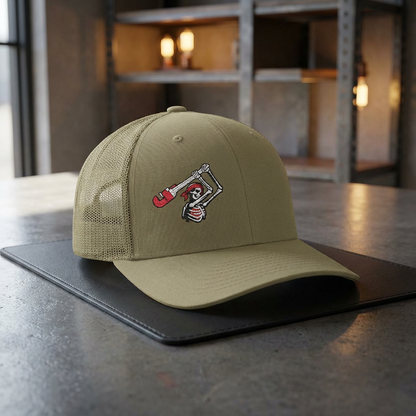 Pipefitter Skeleton Rage Hat, Pipe fitter skull cap