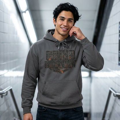 'Grind Every day' Men's Hoodie, Motivational Sweater